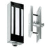 Securitron M62FG 12 Volt / 24 Volt DC M62 Magnalock Face Drilled with Gate Conduit Satin Stainless Steel Finish Sparrow Supply