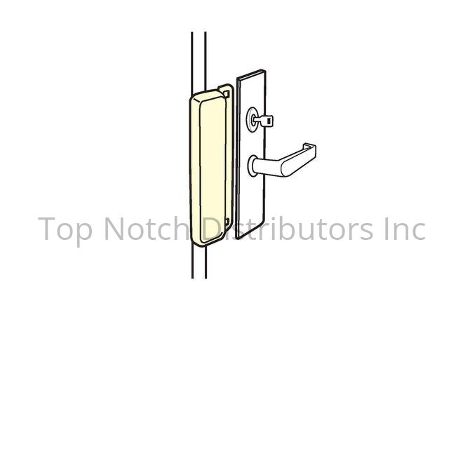 Don-Jo MELP210DU 2-5/8" x 10" Blank Latch Protector for Electric St... Sparrow Supply