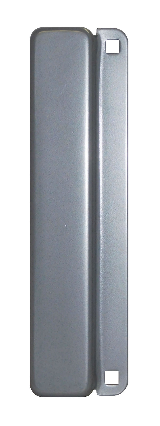 Don-Jo MELP210SL 2-5/8" x 10" Blank Latch Protector for Electric Strikes Silver Coated Finish Sparrow Supply