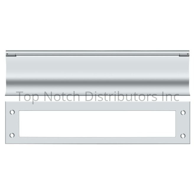 Deltana MS0030U26 Mail Slot; Heavy Duty; Bright Chrome Polished Chrome Sparrow Supply