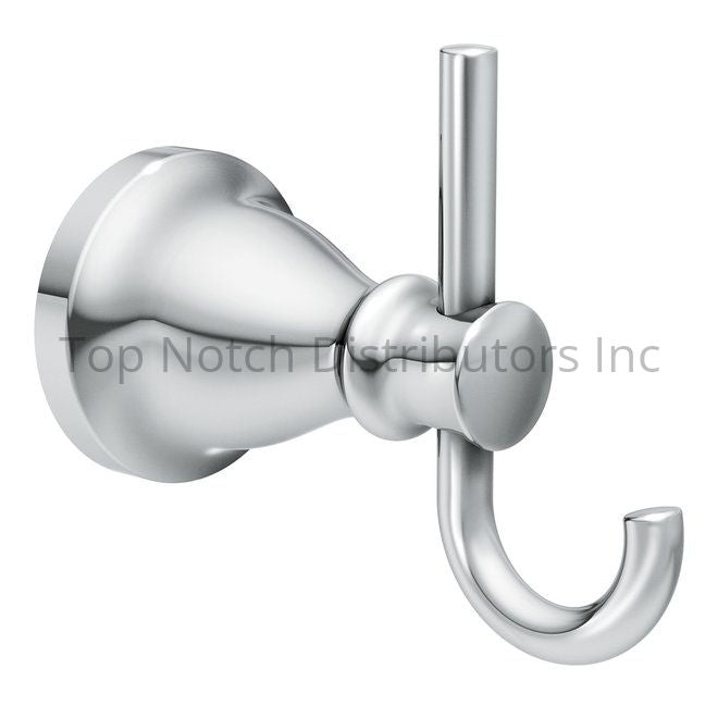 Moen MY2703CH Hilliard Double Robe Hook Bright Chrome Sparrow Supply