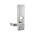 Corbin N957ET630LHRLC Left Hand Reverse Night Latch Newport Lever Escutcheon Exit Trim Less Cylinder Satin Stainless Steel Finish Sparrow Supply