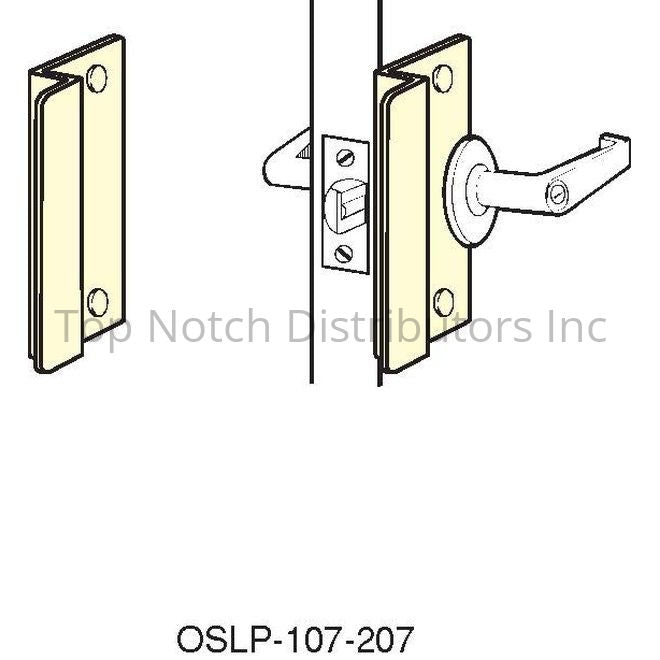 Don-Jo OSLP207EBFCP 2-5/8" x 7" Short Latch Protector for Outswing ... Sparrow Supply