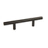 Pride Industrial P106BK 6" Bar Cabinet Pull with 3" Center to Center Matte Black Finish Sparrow Supply