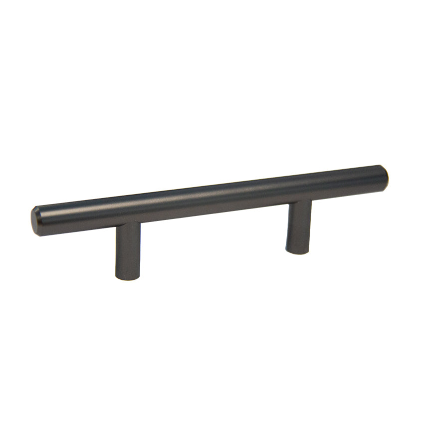 Pride Industrial P106DP 6" Bar Cabinet Pull with 3" Center to Center Dark Pewter Finish Sparrow Supply