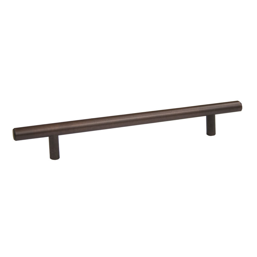 Pride Industrial P11010B 10" Bar Cabinet Pull with 7" Center to Center Oil Rubbed Bronze Finish Sparrow Supply