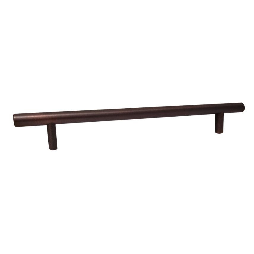 Pride Industrial P11210B 12" Bar Cabinet Pull with 9" Center to Center Oil Rubbed Bronze Finish Sparrow Supply