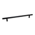 Pride Industrial P112BK 12" Bar Cabinet Pull with 9" Center to Center Matte Black Finish Sparrow Supply