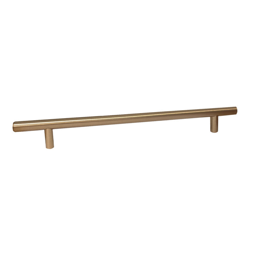 Pride Industrial P112RG 12" Bar Cabinet Pull with 9" Center to Center Rose Gold Finish Sparrow Supply