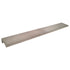 Pride Industrial P1812SN 12" Aluminum Tab Cabinet Pull with 5-2/5" Center to Center 3 Holes Satin Nickel Finish Sparrow Supply