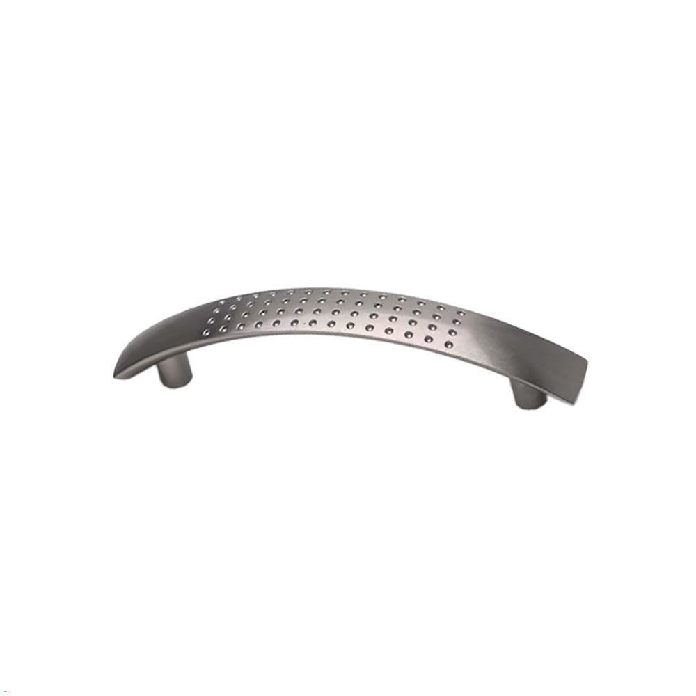 Pride Industrial P1849SN Dimple Cabinet Pull with 3-3/4" Center to Center Satin Nickel Finish Sparrow Supply