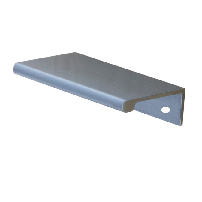 Pride Industrial P1876SN 3" Aluminum Tab Cabinet Pull with 2-3/8" Center to Center with #6 x 5/8" Wood Screws Satin Nickel Finish Sparrow Supply