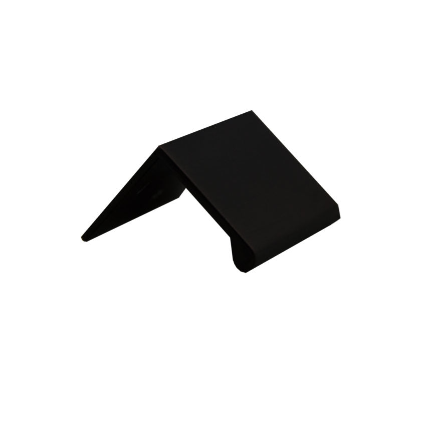 Pride Industrial P80014BK 2" Edge Cabinet Pull Matte Black Finish Sparrow Supply