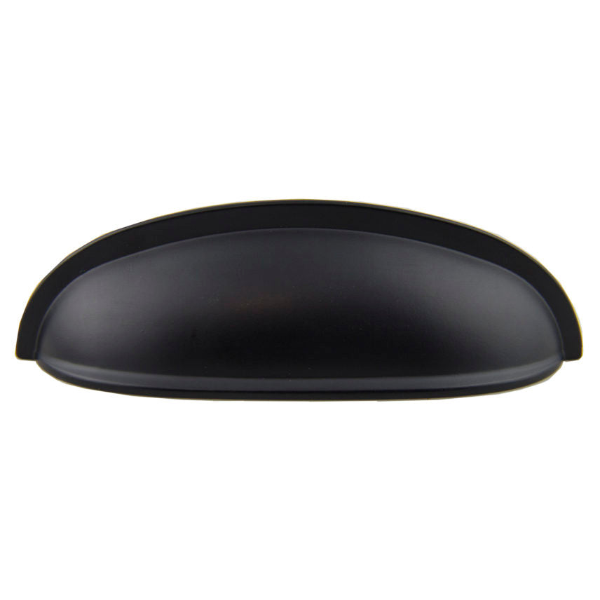 Pride Industrial P80753BK 4-1/2" Bin Cabinet Pull with 3" Center to Center Matte Black Finish Sparrow Supply