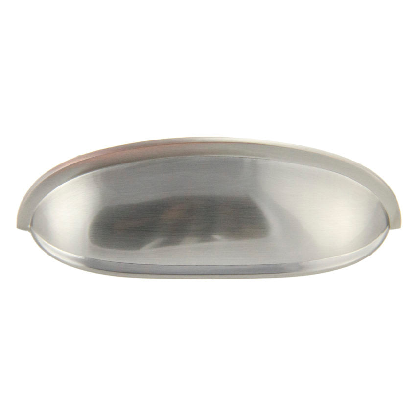 Pride Industrial P80753SN 4-1/2" Bin Cabinet Pull with 3" Center to Center Satin Nickel Finish Sparrow Supply
