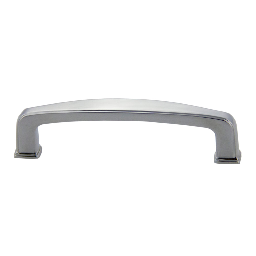 Pride Industrial P81092PC 4-5/8" Deco Cabinet Pull with 3-3/4" Center to Center Polished Chrome Finish Sparrow Supply