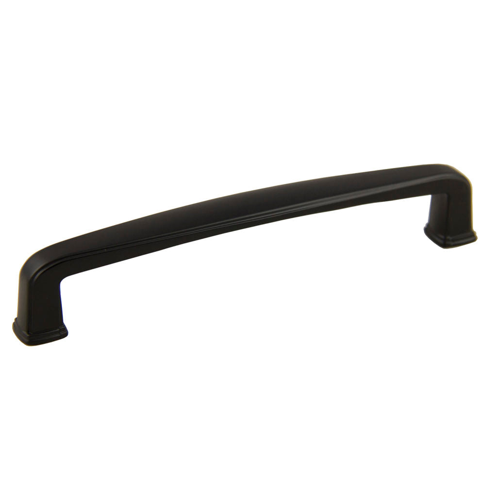 Pride Industrial P82092BK 5-1/2" Cabinet Pull with 5" Center to Center Matte Black Finish Sparrow Supply