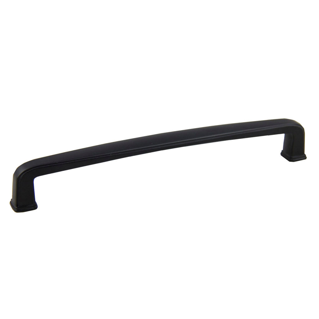 Pride Industrial P83092BK 6-3/4" Cabinet Pull with 6-3/10" Center to Center Matte Black Finish Sparrow Supply