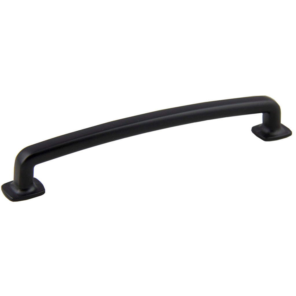 Pride Industrial P86375BK 7" Vail Cabinet Pull with 6-3/10" Center to Center Matte Black Finish Sparrow Supply