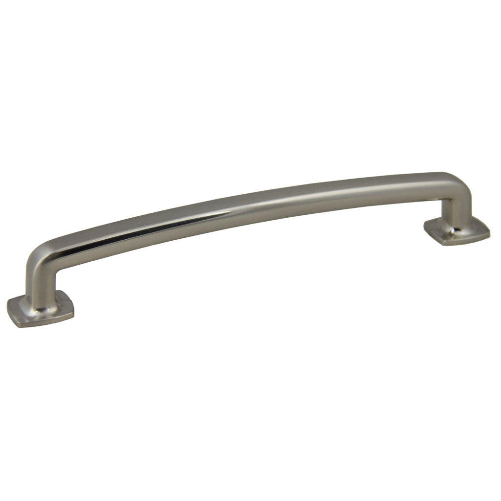 Pride Industrial P86375SN 7" Vail Cabinet Pull with 6-3/10" Center to Center Satin Nickel Finish Sparrow Supply