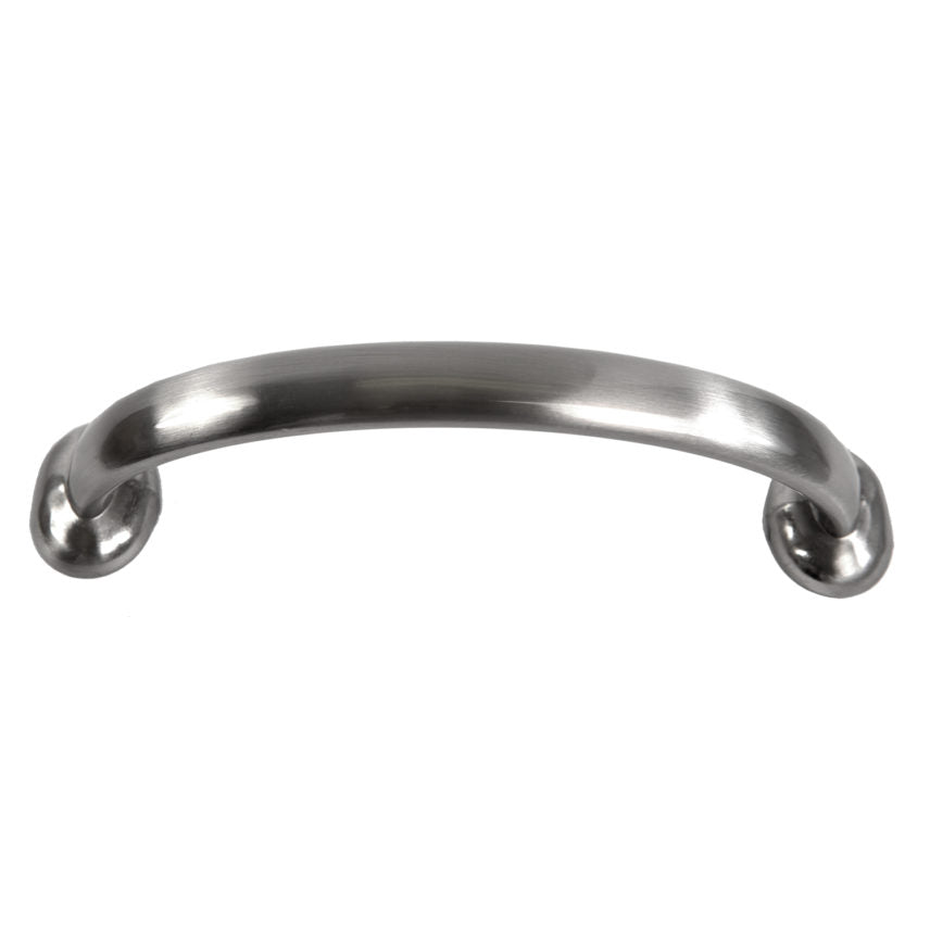 Pride Industrial P87215SN 4-1/4" Deco Cabinet Pull with 3-3/4" Center to Center Satin Nickel Finish Sparrow Supply