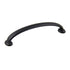 Pride Industrial P87216BK 5-1/2" Deco Cabinet Pull with 5" Center to Center Matte Black Finish Sparrow Supply