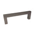 Pride Industrial P87226DP 4-1/4" Modern Square Cabinet Pull with 3-3/4" Center to Center Dark Pewter Finish Sparrow Supply