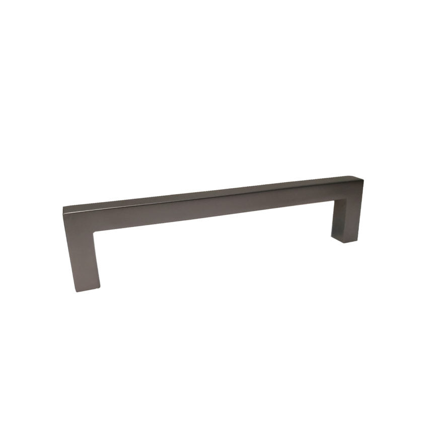 Pride Industrial P87227DP 5-1/2" Modern Square Cabinet Pull with 5" Center to Center Dark Pewter Finish Sparrow Supply