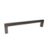 Pride Industrial P87228DP 6-3/8" Modern Square Cabinet Pull with 6-3/10" Center to Center Dark Pewter Finish Sparrow Supply