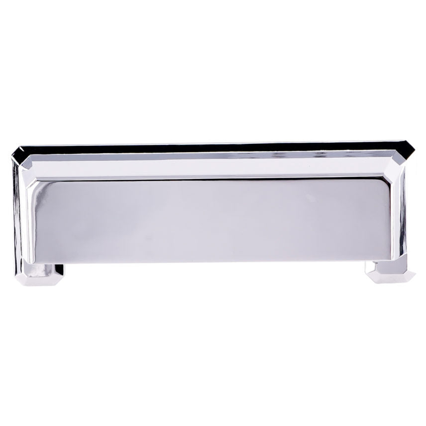 Pride Industrial P90396PC 3" and 3-3/4" Center to Center Charleston Cup Cabinet Pull Polished Chrome Finish Sparrow Supply