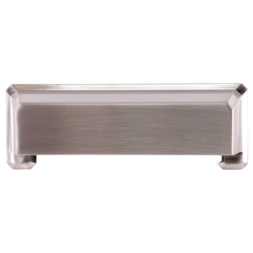 Pride Industrial P90396SN 3" and 3-3/4" Center to Center Charleston Cup Cabinet Pull Satin Nickel Finish Sparrow Supply