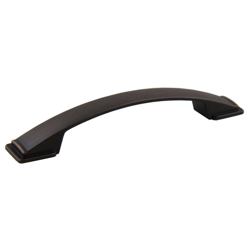 Pride Industrial P9149710B 6-1/2" St. Louis Arch Cabinet Pull with 5" Center to Center Oil Rubbed Bronze Finish Sparrow Supply
