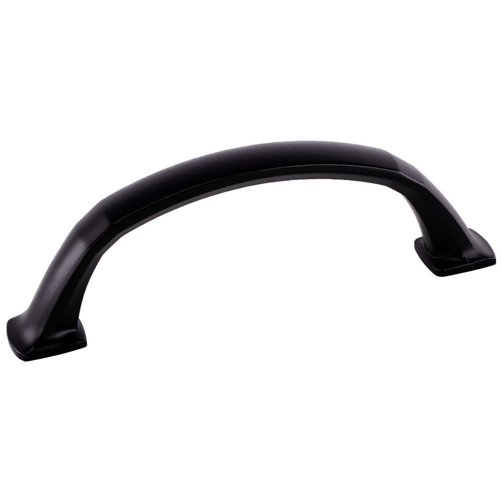 Pride Industrial P93096BK 3-3/4" Center to Center Madison Cabinet Pull Matte Black Finish Sparrow Supply