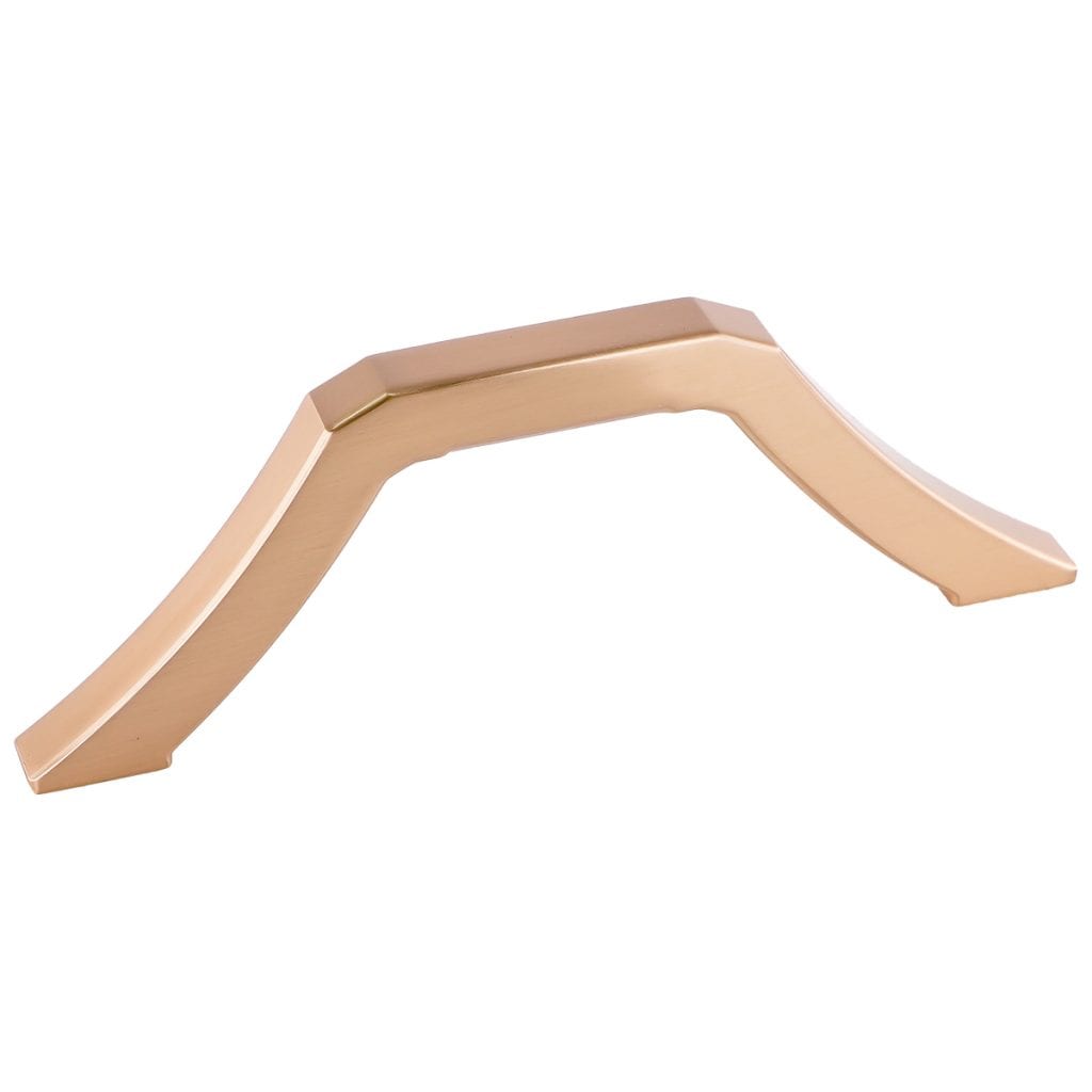 Pride Industrial P94096RG 3-3/4" Center to Center Milan Cabinet Pull Rose Gold Finish Sparrow Supply