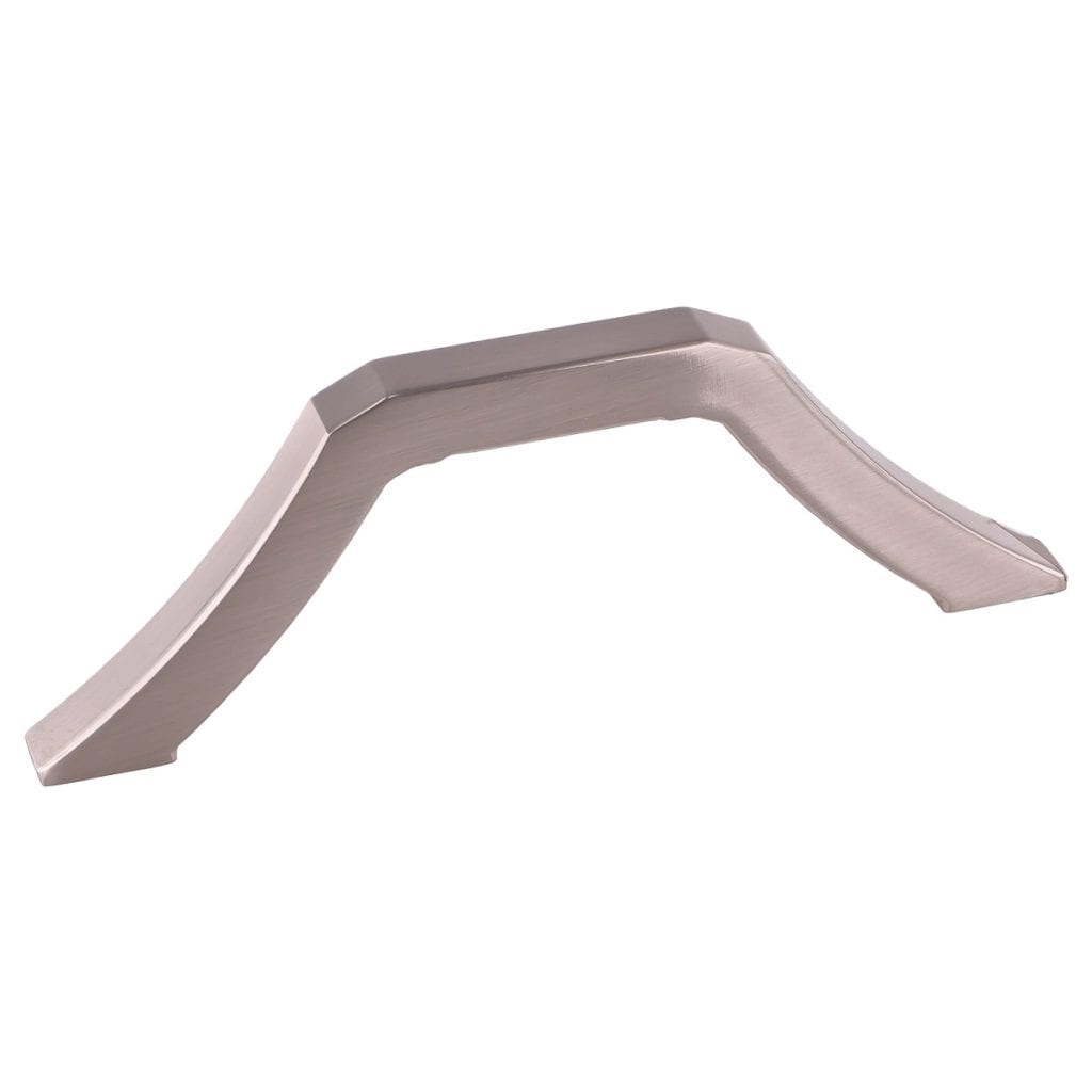 Pride Industrial P94096SN 3-3/4" Center to Center Milan Cabinet Pull Satin Nickel Finish Sparrow Supply