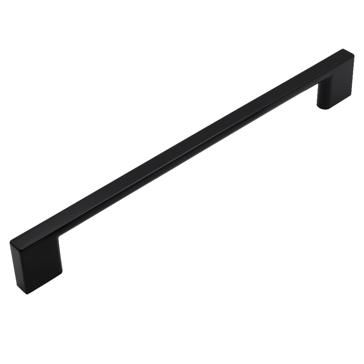 Pride Industrial PA51012BK 12" Center to Center Miami Appliance Pull Matte Black Finish Sparrow Supply