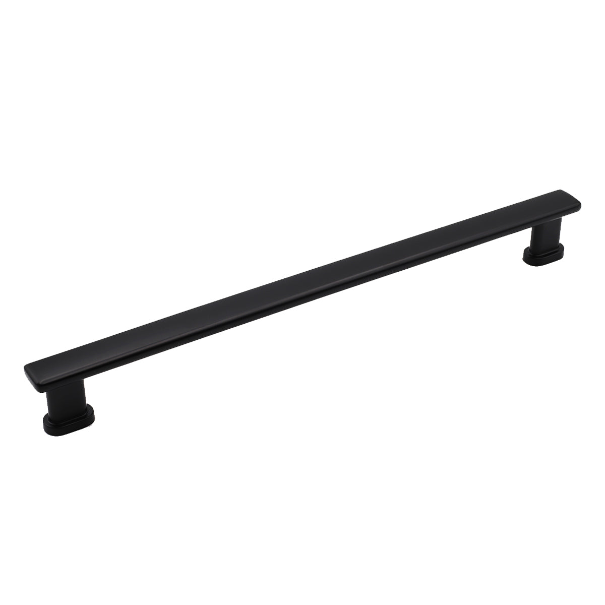 Pride Industrial PA53012BK 12" Center to Center Manhattan Appliance Pull Matte Black Finish Sparrow Supply