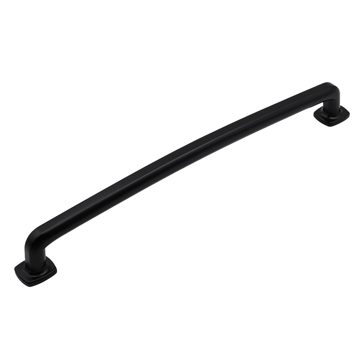 Pride Industrial PA55012BK 12" Center to Center Vail Appliance Pull Matte Black Finish Sparrow Supply