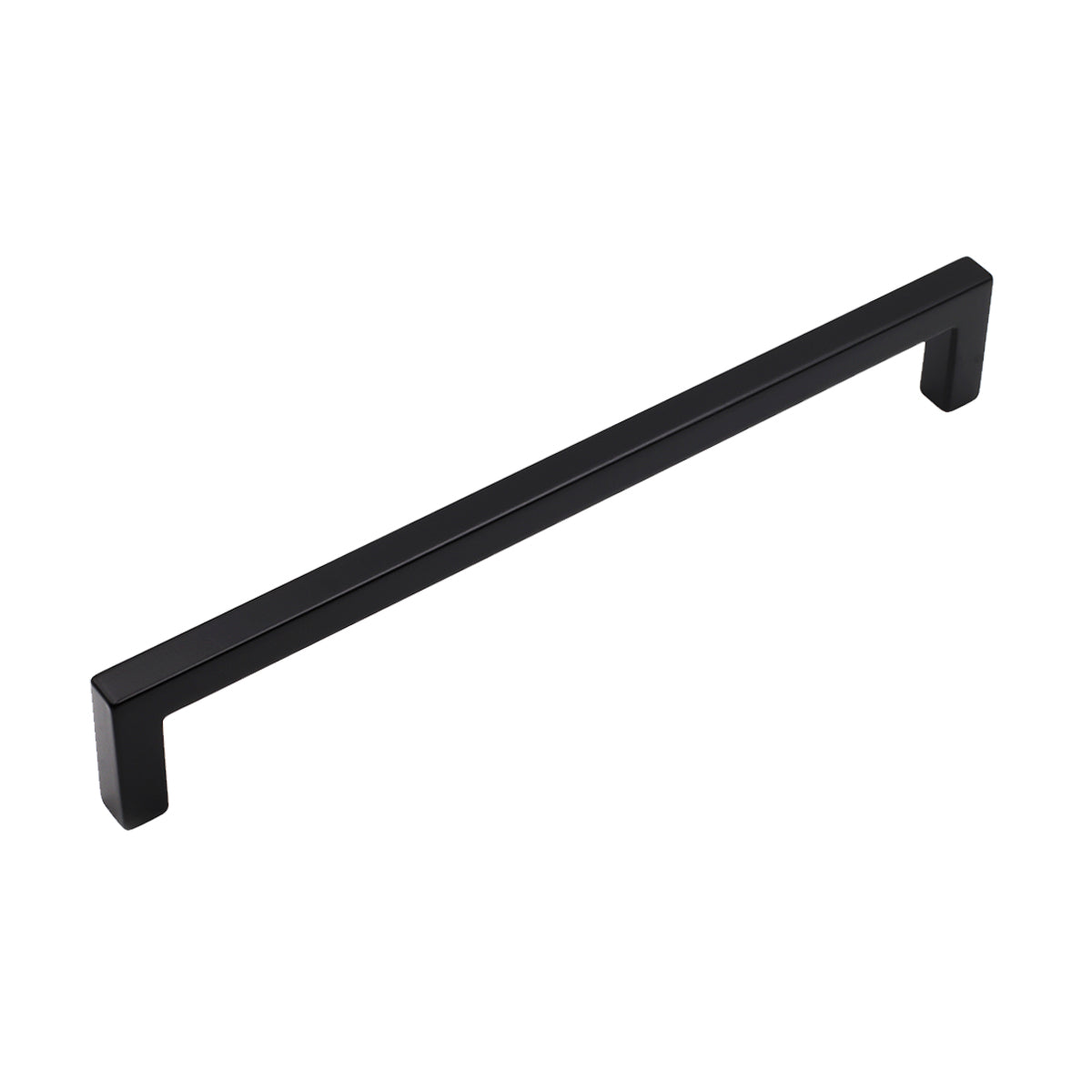 Pride Industrial PA5608BK 8" Center to Center Modern Square Appliance Pull Matte Black Finish Sparrow Supply