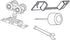 Best Hinges PD150NHDW Pocket Door Track Hardware Set # 405845 Satin Brass Tone Finish Sparrow Supply
