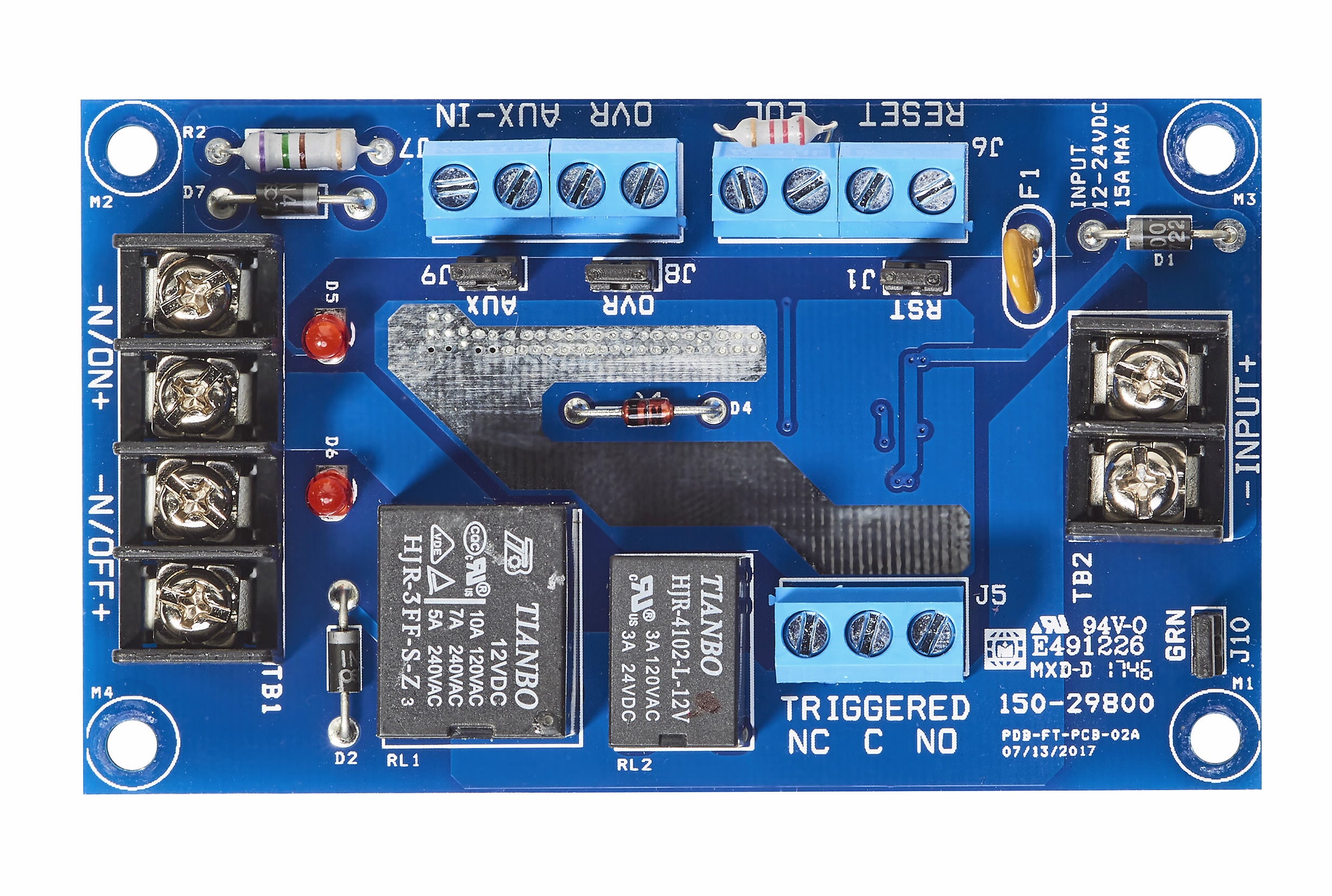 Securitron PDB1R Fire Trigger Relay Interface Board