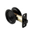 Pamex PF2910 Privacy Round Sliding Door Lock with 2-3/8" Backset Standard Matte Black Finish