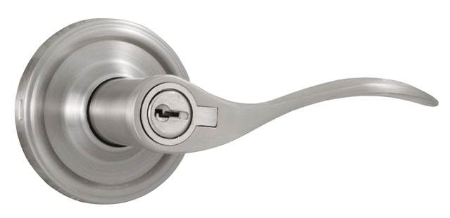 Weslock R0640UNUNSL23 Right Hand Bordeau Entry Lock with Adjustable Latch and Full Lip Strike Satin Nickel Finish Sparrow Supply