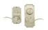 Weslock R1501UNUNSL2D Unigard UL Rated Right Hand Bordeau on Premiere Interconnected Lock with 2-3/8" Latch and Round Corner Strikes Satin Nickel Finish