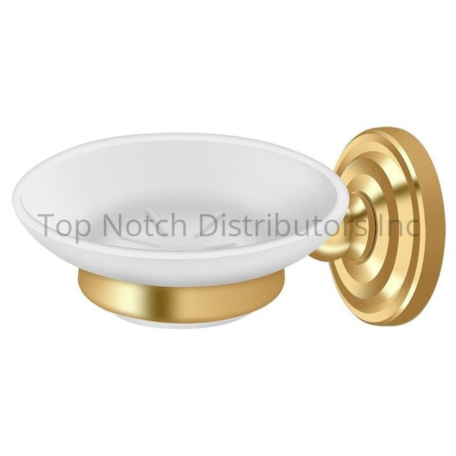 Deltana R2012-CR003 Soap Dish; R-Series; Lifetime Brass Polished Brass Sparrow Supply