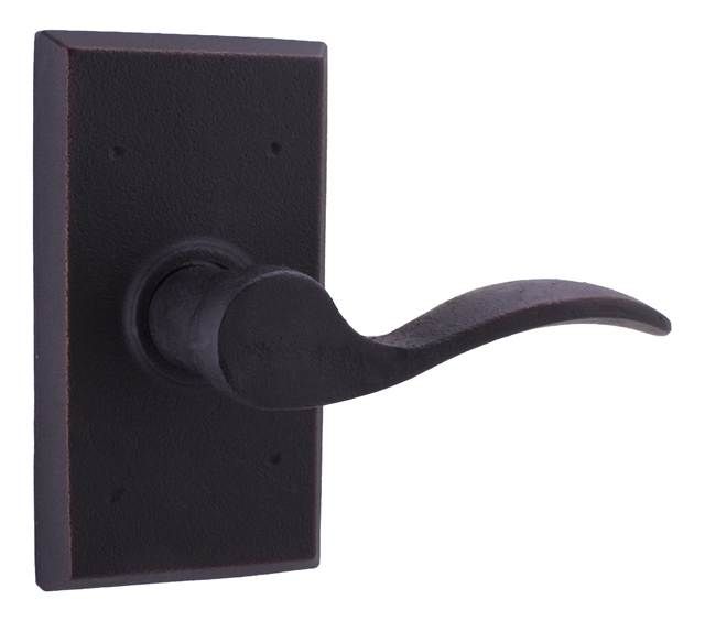Weslock R7300H1H1SL20 Right Hand Carlow Square Passage Lock with Adjustable Latch and Full Lip Strike Oil Rubbed Bronze Finish Sparrow Supply