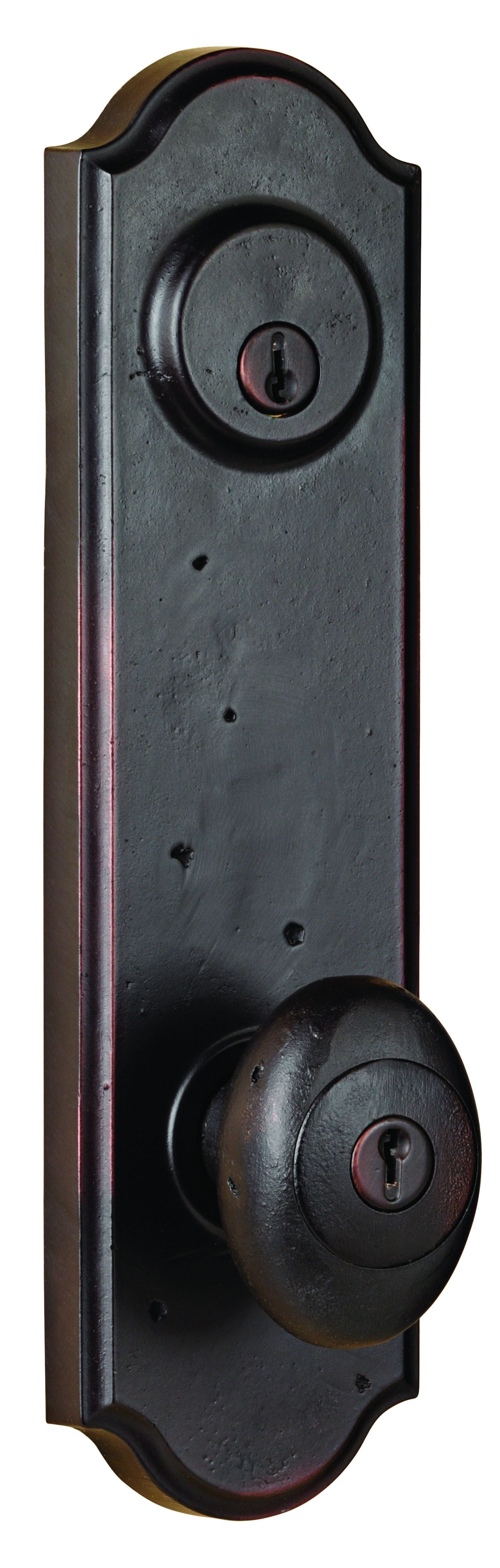 Weslock R7641M1M1SL2D Right Hand Durham Tramore Single Cylinder Deadbolt Passage Lock with Adjustable Latch and Round Corner Strikes Oil Rubbed Bronze Finish