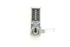 Kaba Simplex R8146S26D Right Hand Mechanical Pushbutton Lever Mortise Combination Entry Passage Lockout with Key Override; Schlage Prep Satin Chrome Finish Sparrow Supply