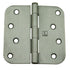 Hager RC1542432DEA58 4" x 4" 5/8” Radius Full Mortise Residential Plain Bearing Hinge Satin Stainless Steel Finish