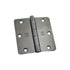 Hager RC1741312ANEA14 3-1/2" x 3-1/2" 1/4” Radius Full Mortise Residential Plain Bearing Hinge Antique Nickel Finish